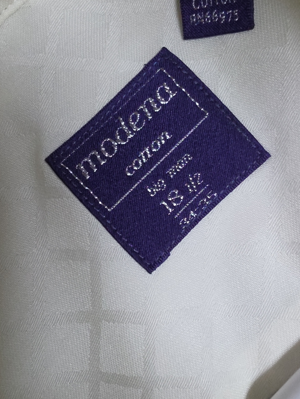 Modena (Indonesia) Men's Vintage White Pure Cotton French Cuff Dress Shirt
